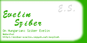 evelin sziber business card